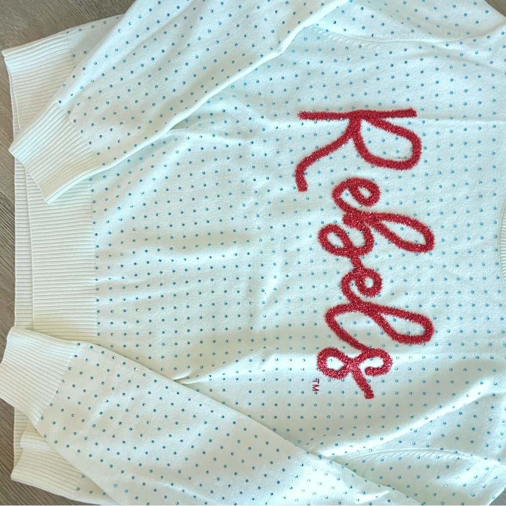 Rebels White and Red Women's Top - Picture 3 of 5